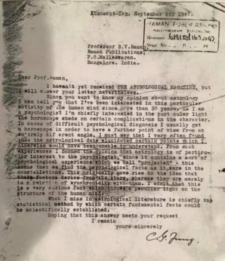 carl jung letter on astrology sm