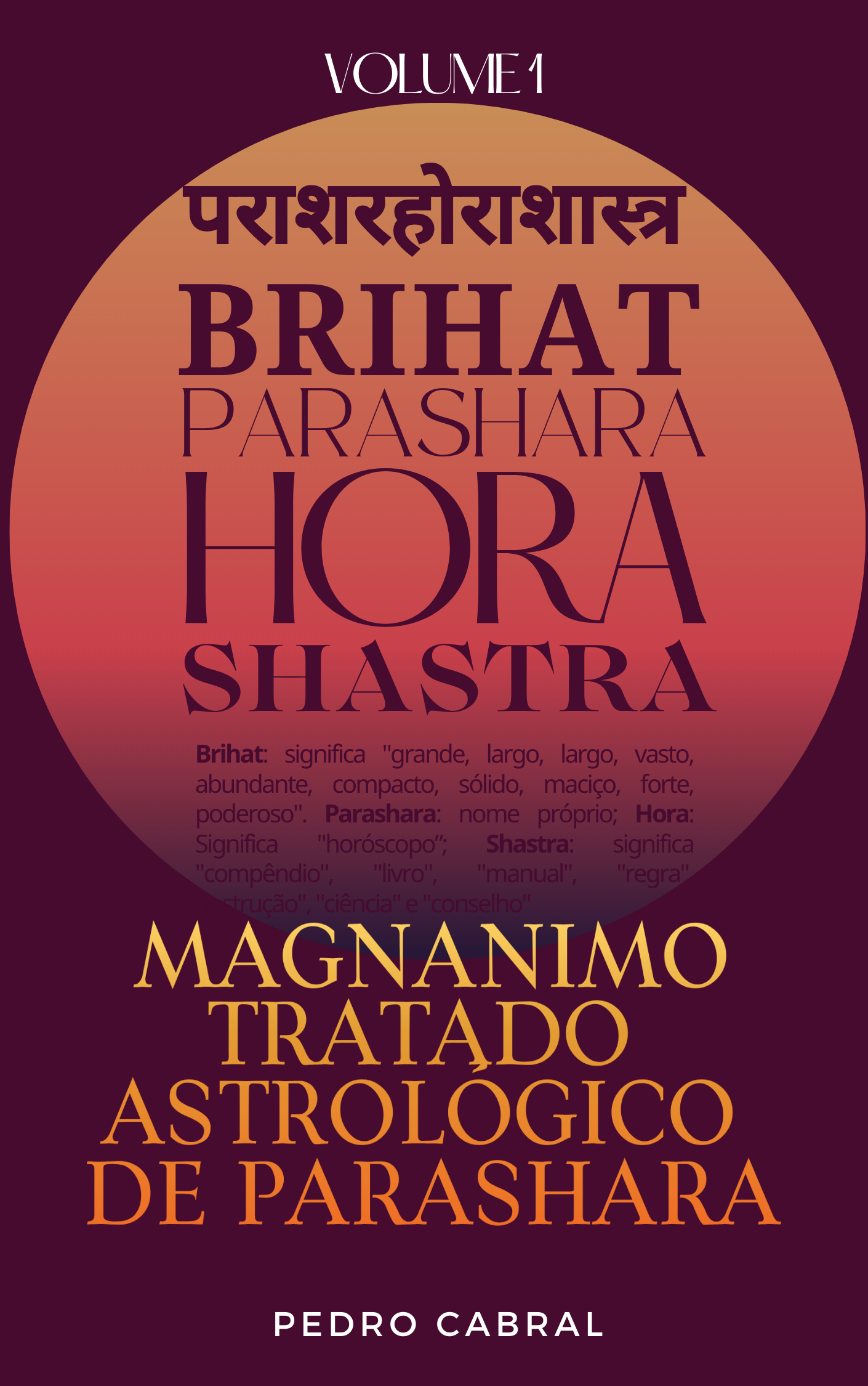 Capa do Livro Brihat Parashara Hora Shastra